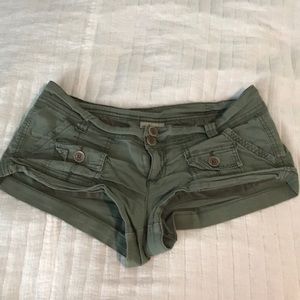 Olive short shorts